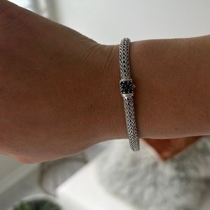 John Hardy Silver Bracelet with Black Accents
